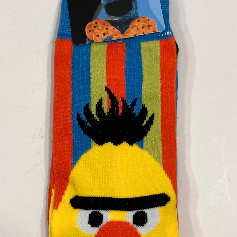Sesame Street Blue and Yellow Casual Socks